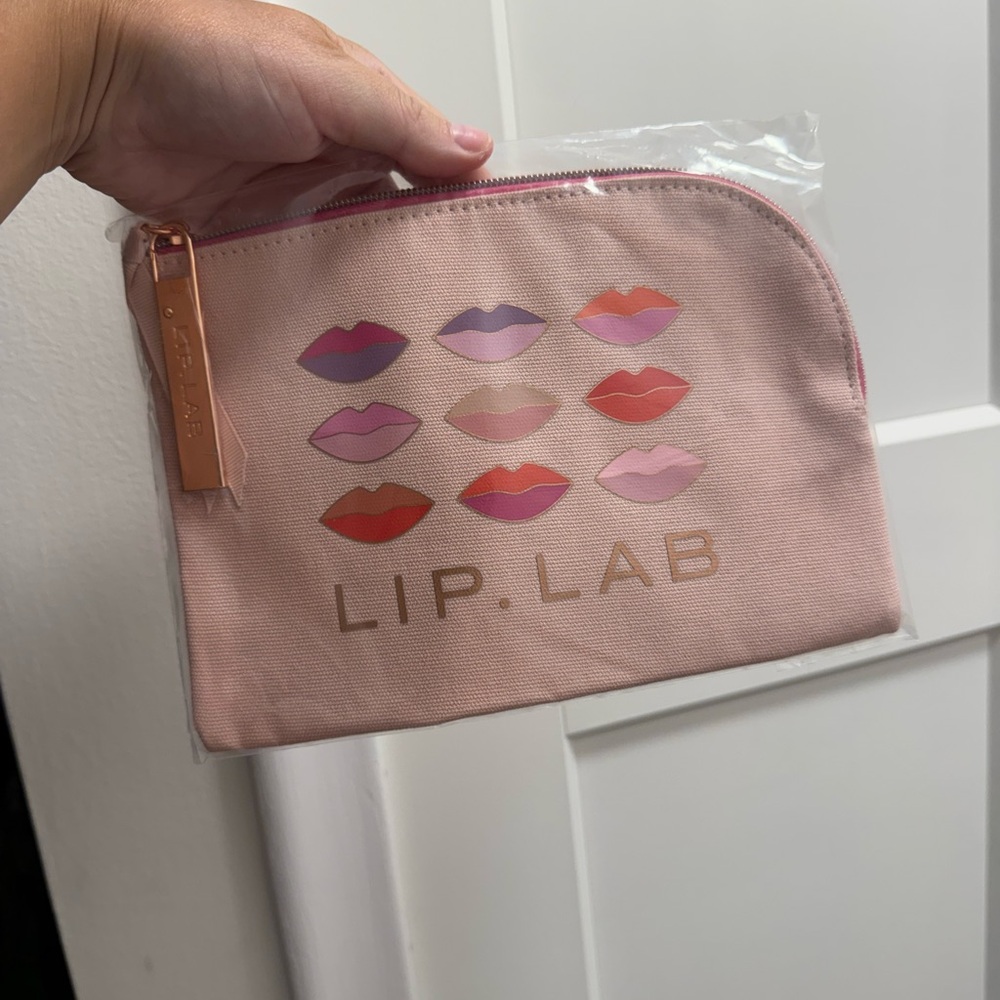 Lip Lab Pink Cosmetic Pouch